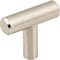Elements 1-9/16" Overall Length Satin Nickel Naples Cabinet "T" Knob 40SN - alternate 1